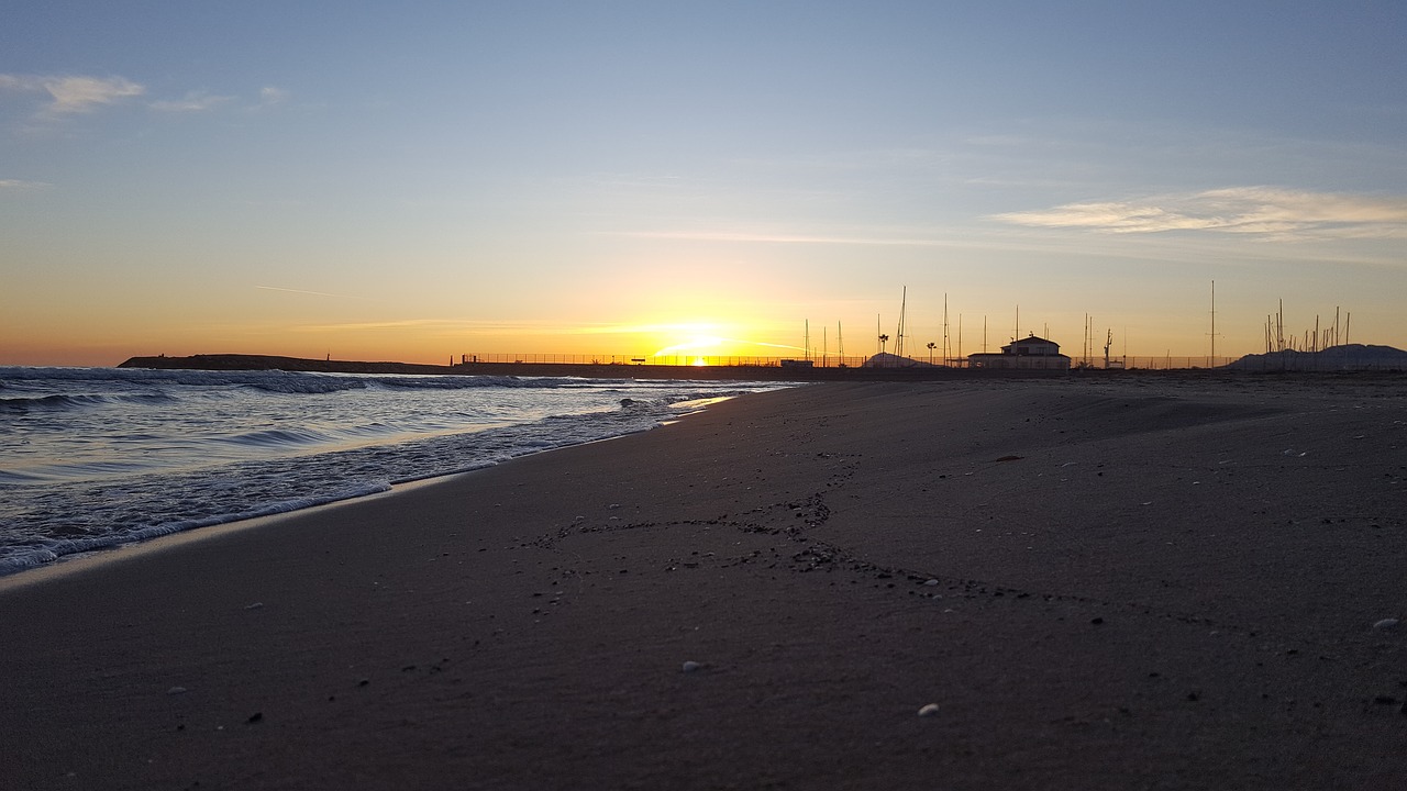 sunrise  beach  sea free photo