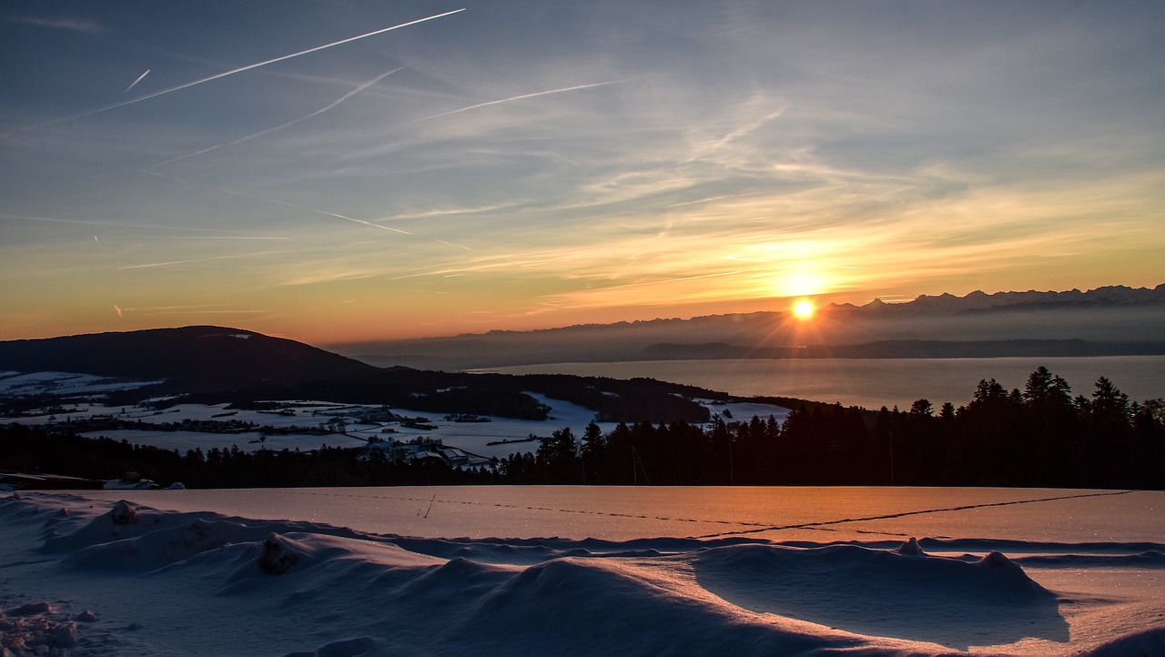 sunrise  snow  mountain free photo