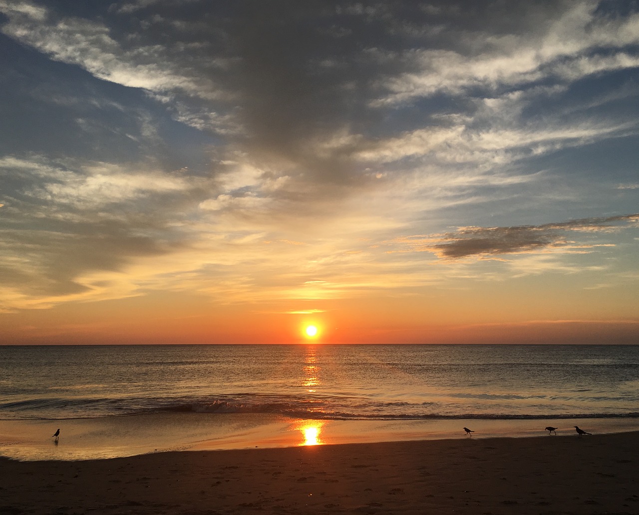 sunrise  north carolina  corolla beach free photo