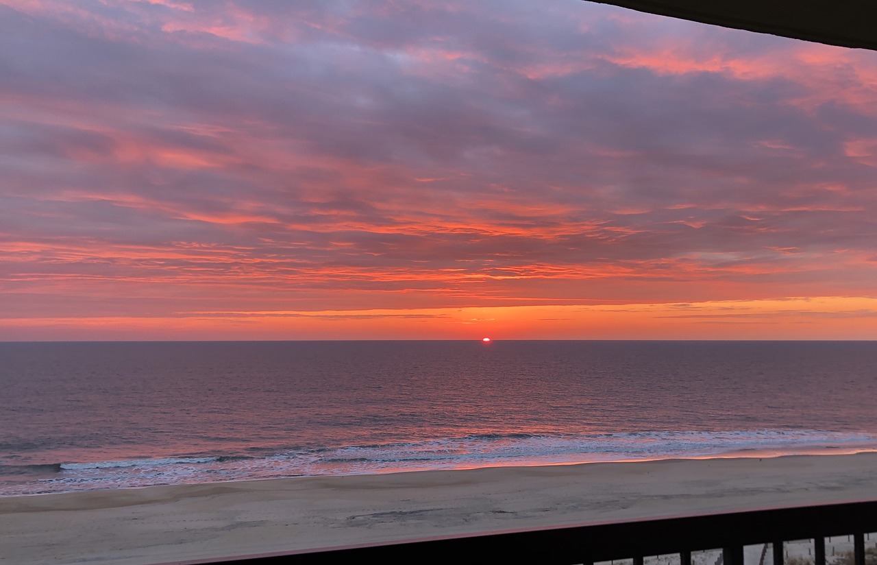 sunrise  ocean  beach free photo