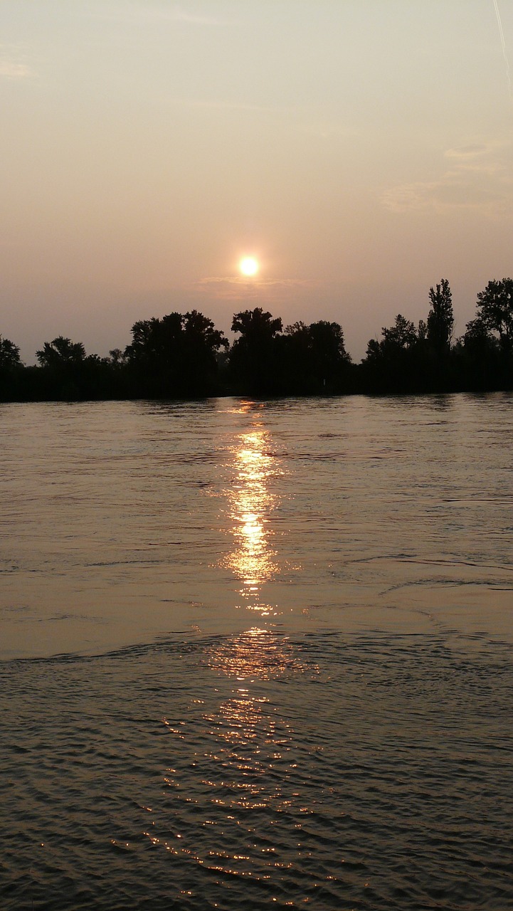 sunrise nierstein river free photo