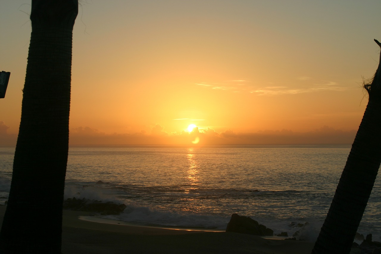 sunrise ocean cabo san lucas free photo