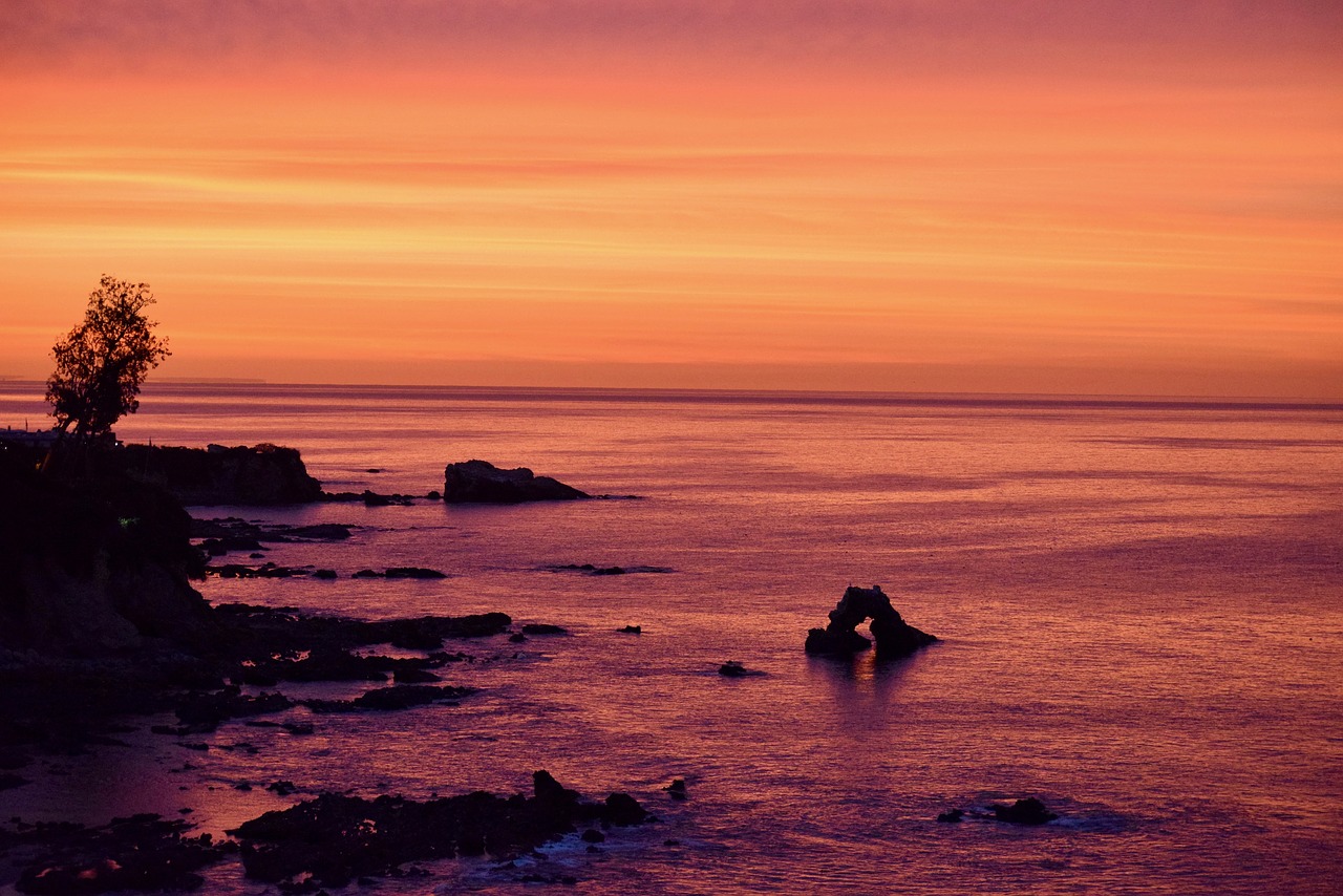 sunrise  pacific  ocean free photo