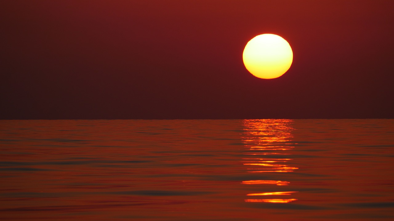 sunrise  red  sea free photo