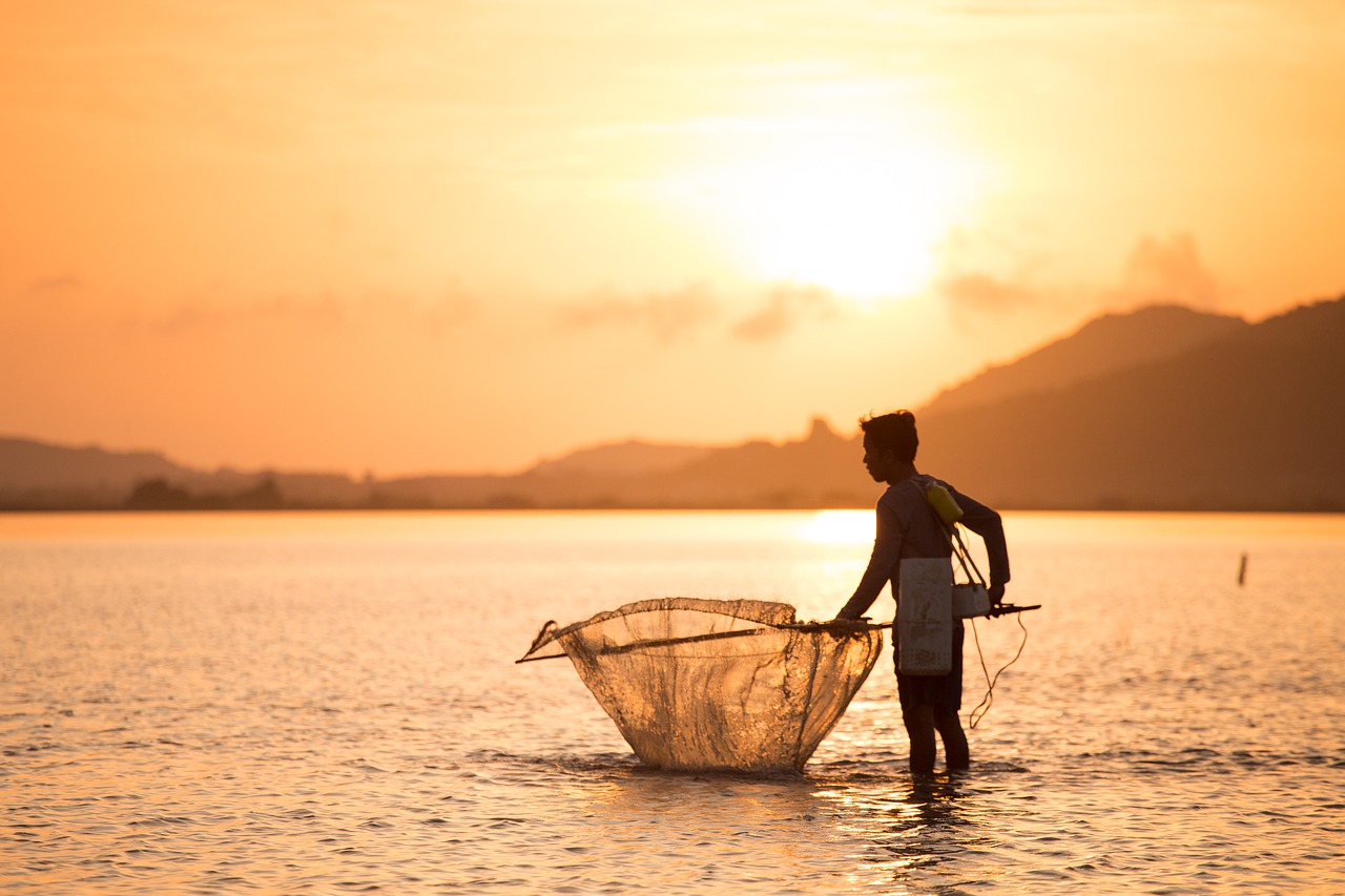 sunrise  people  beach free photo