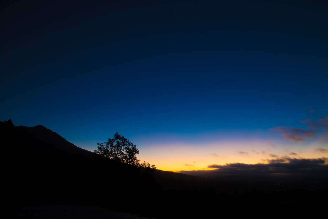 sunrise early morning bali free photo