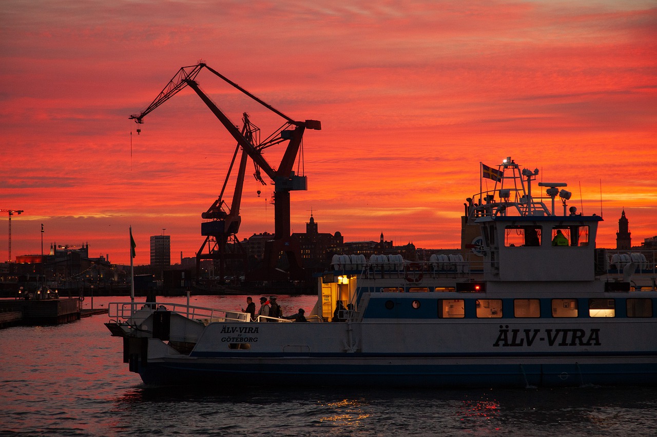 sunrise  himmel  ferry free photo