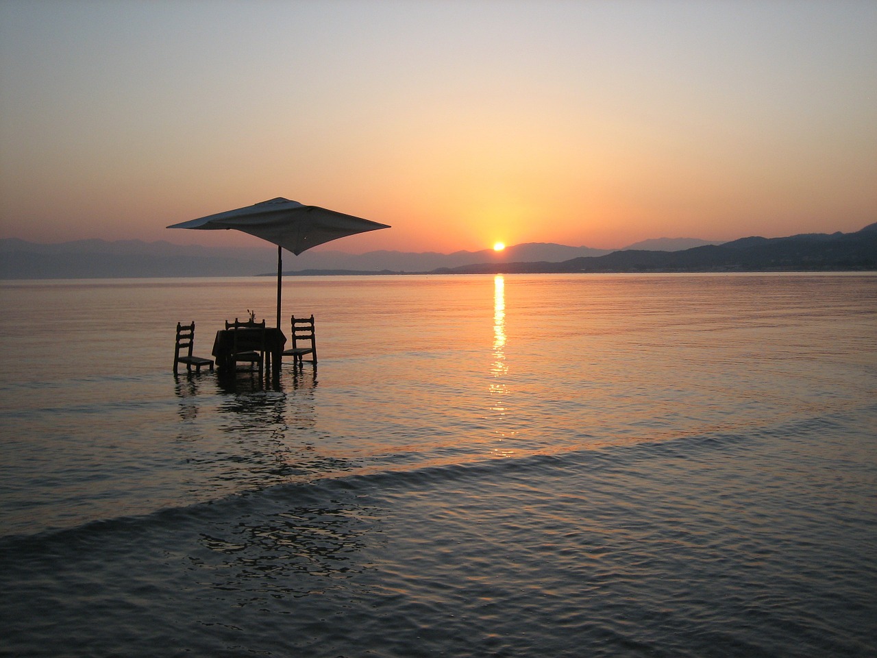 sunrise greece corfu free photo