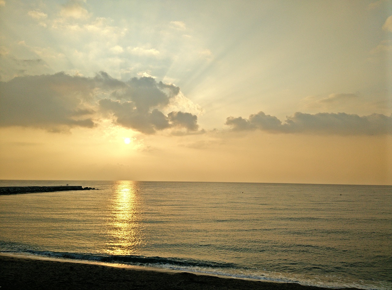 sunrise beach morning free photo