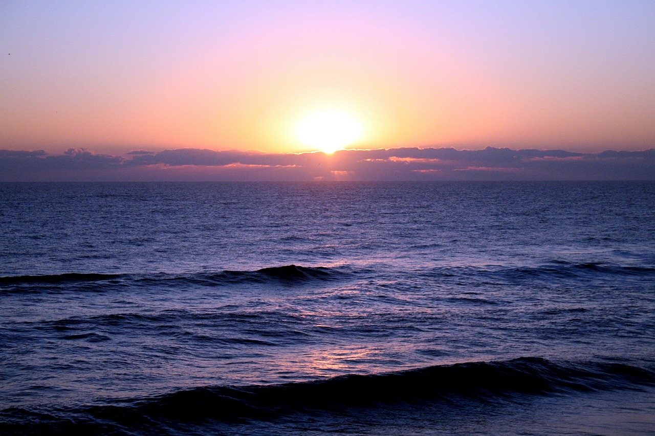 sunrise sea morning free photo