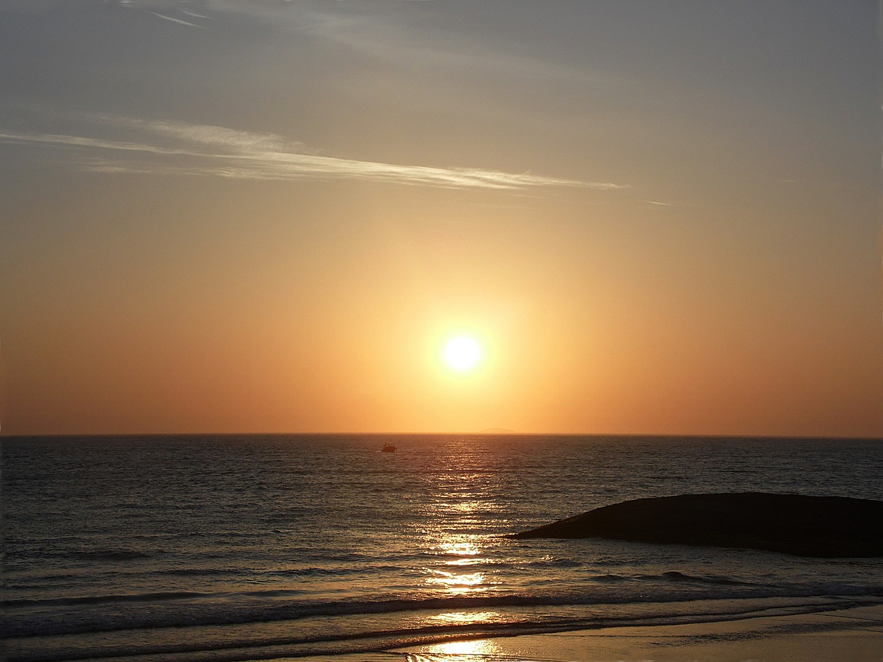 sunrise beach dawn free photo