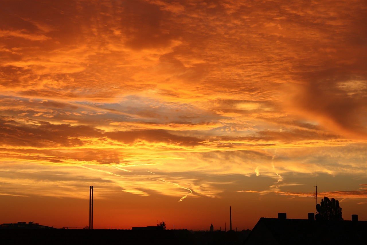 sunrise sky clouds free photo