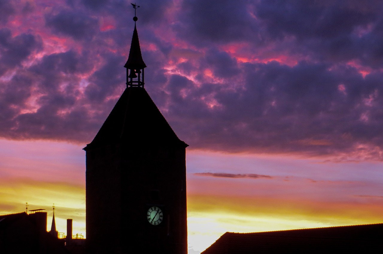 sunrise church steeple free photo