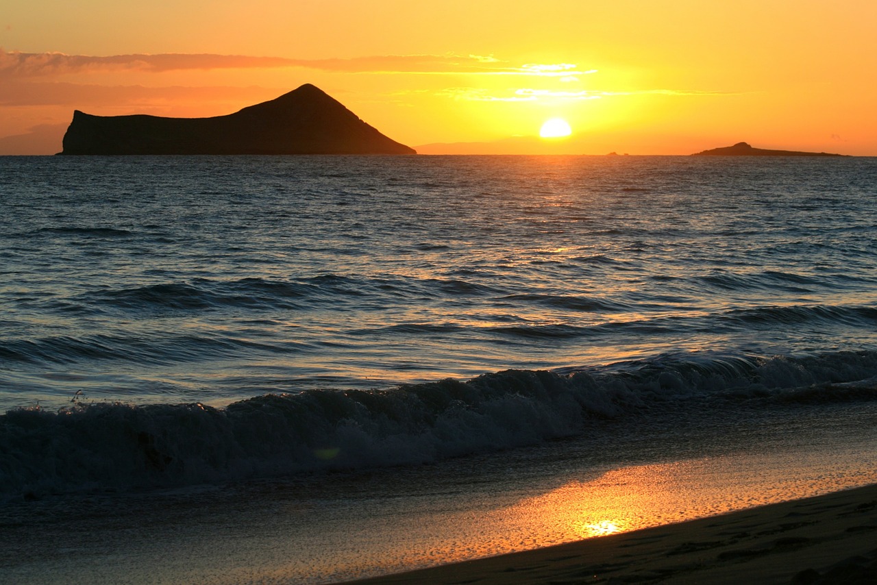 sunrise dawn hawaii free photo