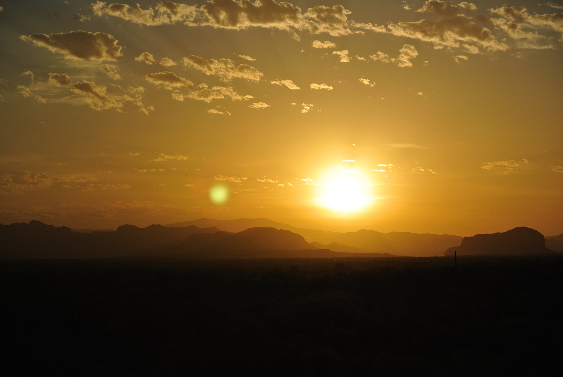 sunrise arizona mountains free photo