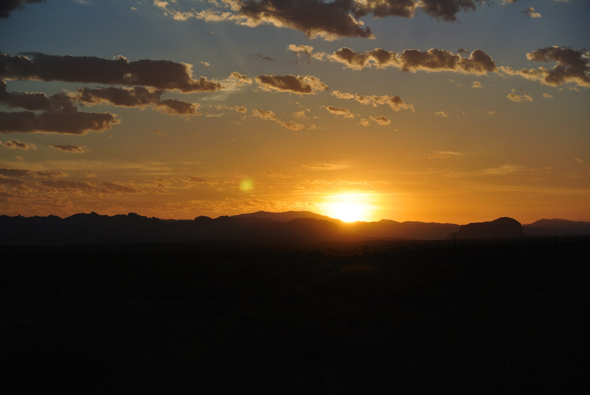 sunrise arizona desert free photo