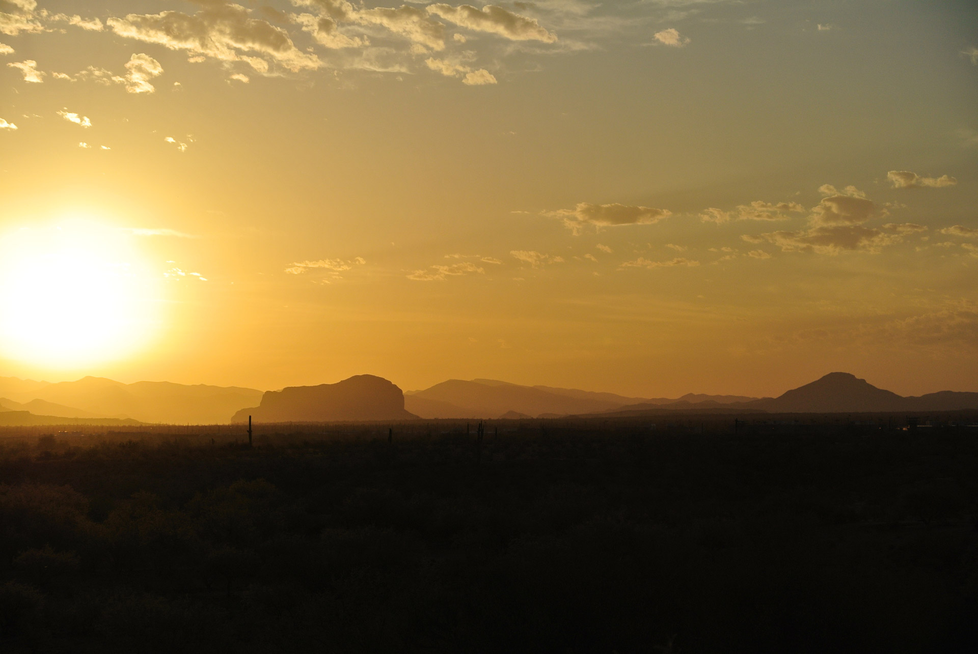 sunrise arizona desert free photo