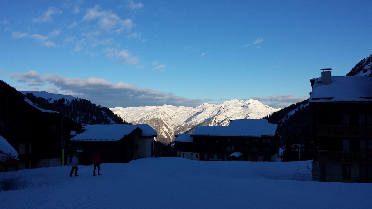 sunrise mountains alpine free photo