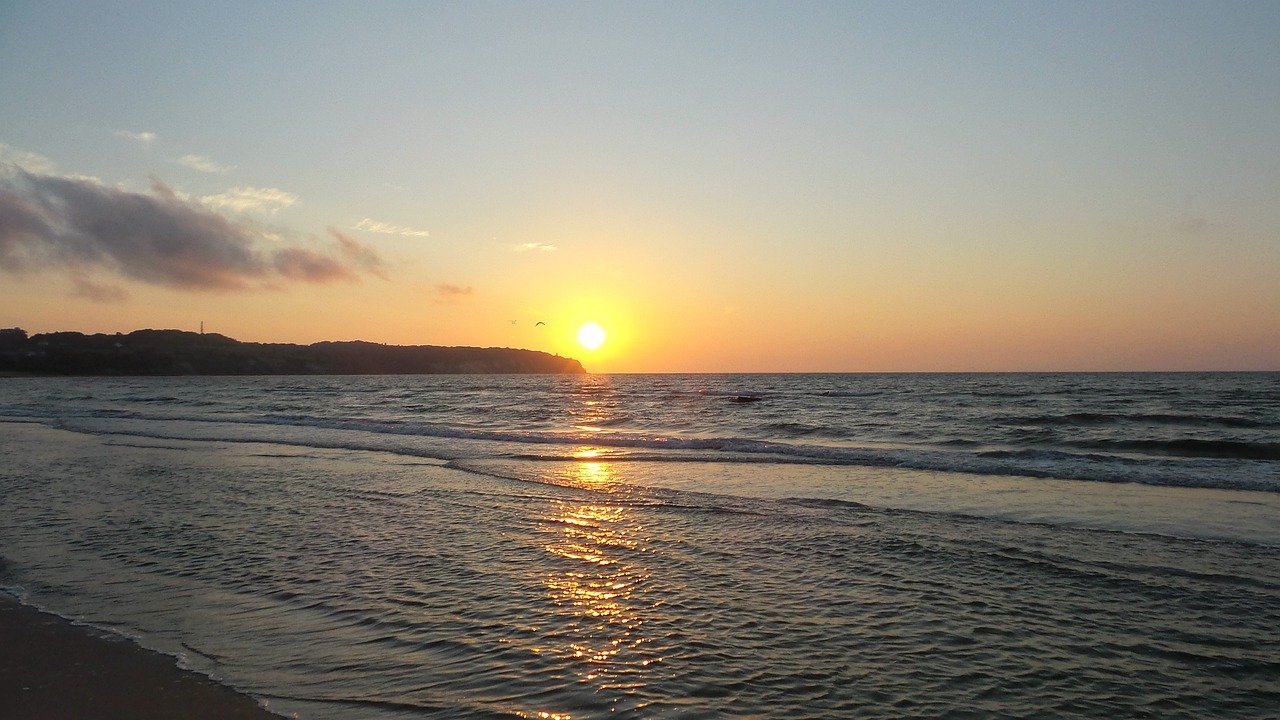 sunrise rügen beach free photo