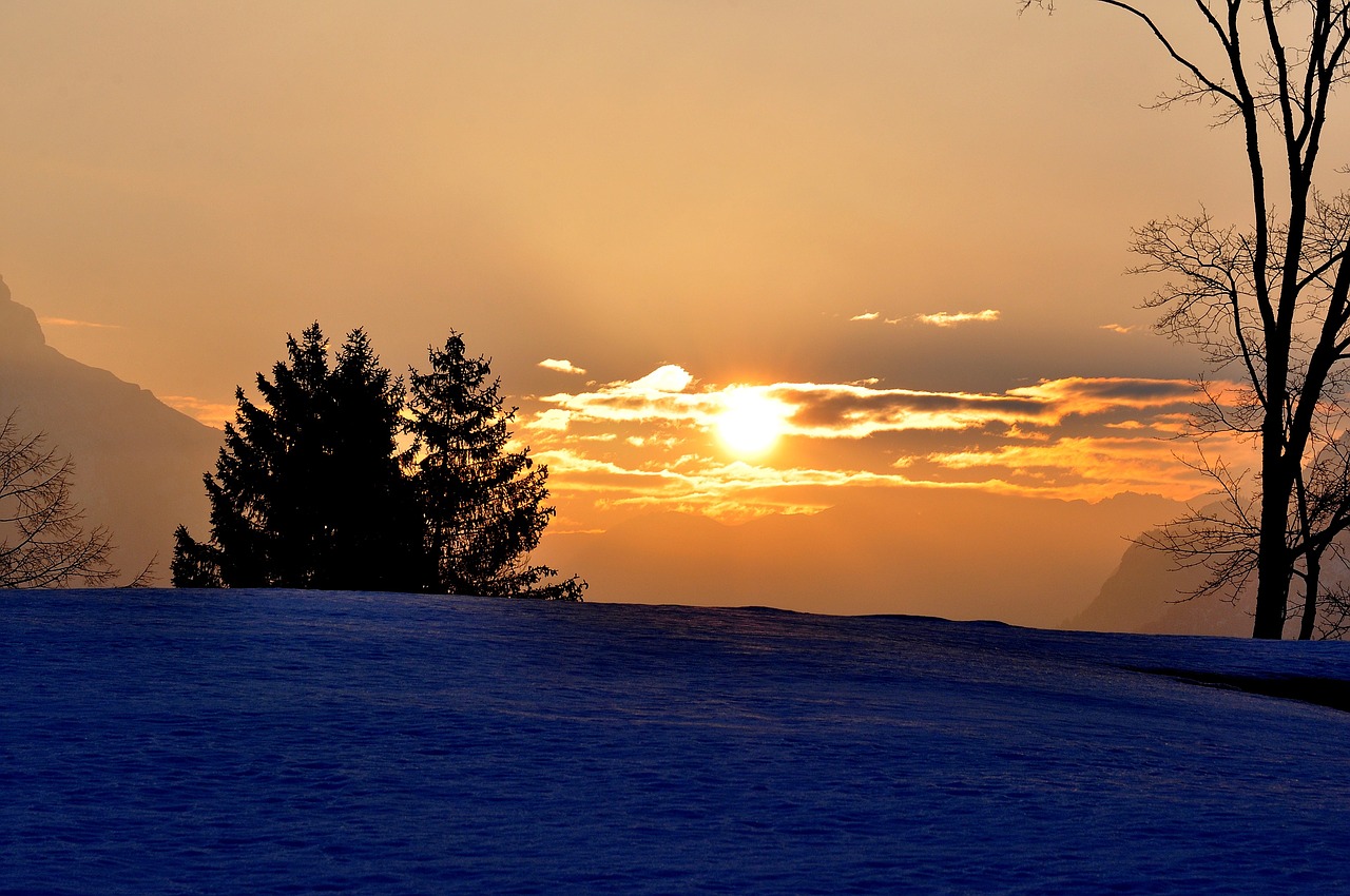 sunrise morgenstimmung skies free photo