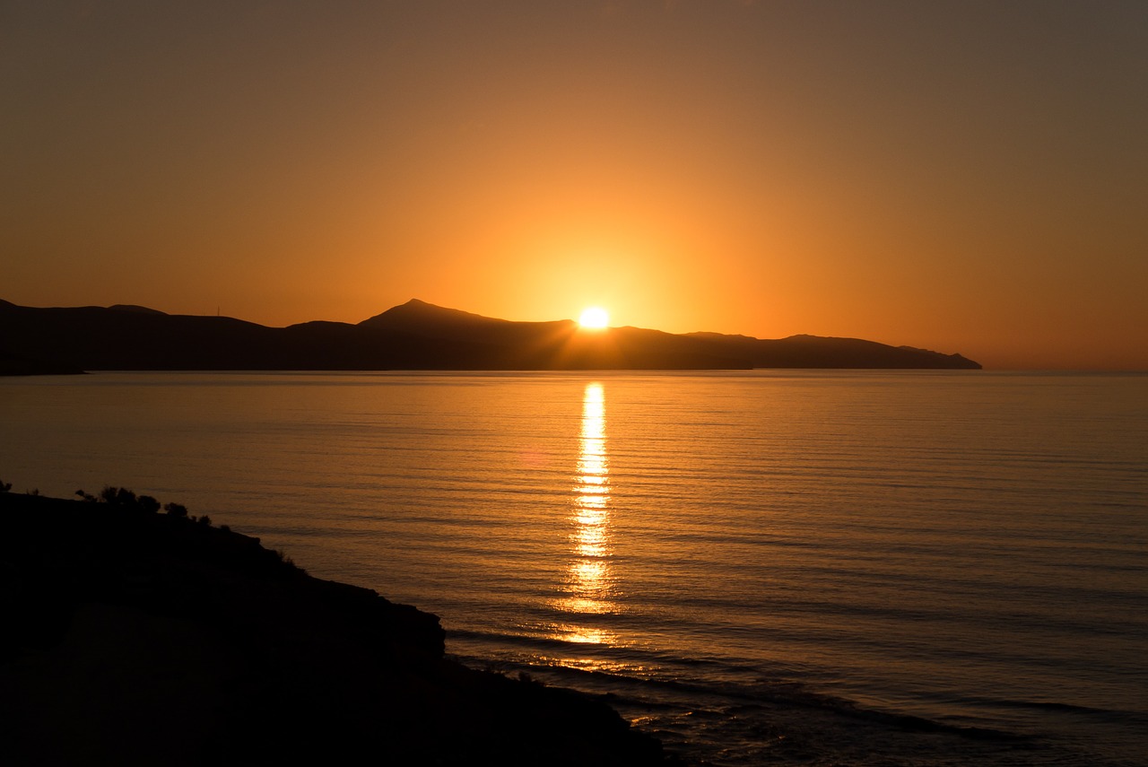 sunrise sea fuerteventura free photo