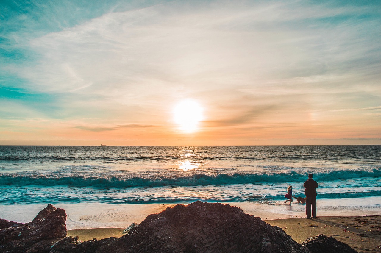 sunrise beach sand free photo