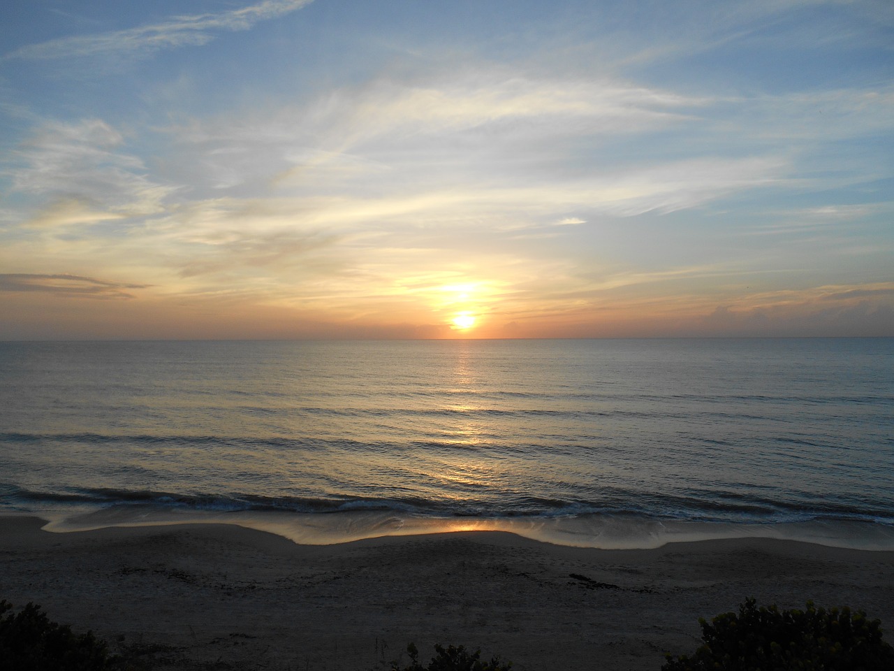 sunrise florida ocean free photo