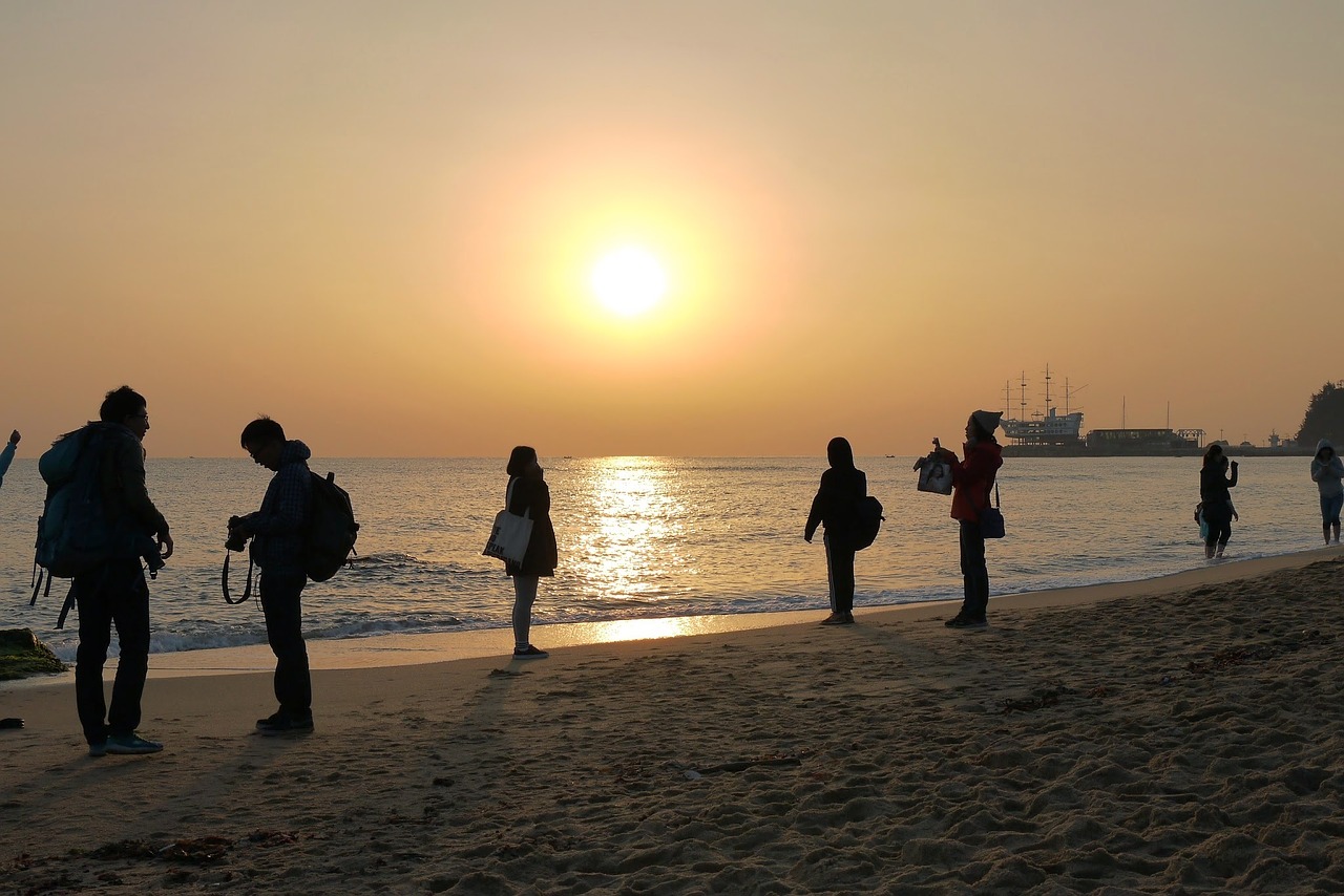 sunrise jung dong-jin sea free photo