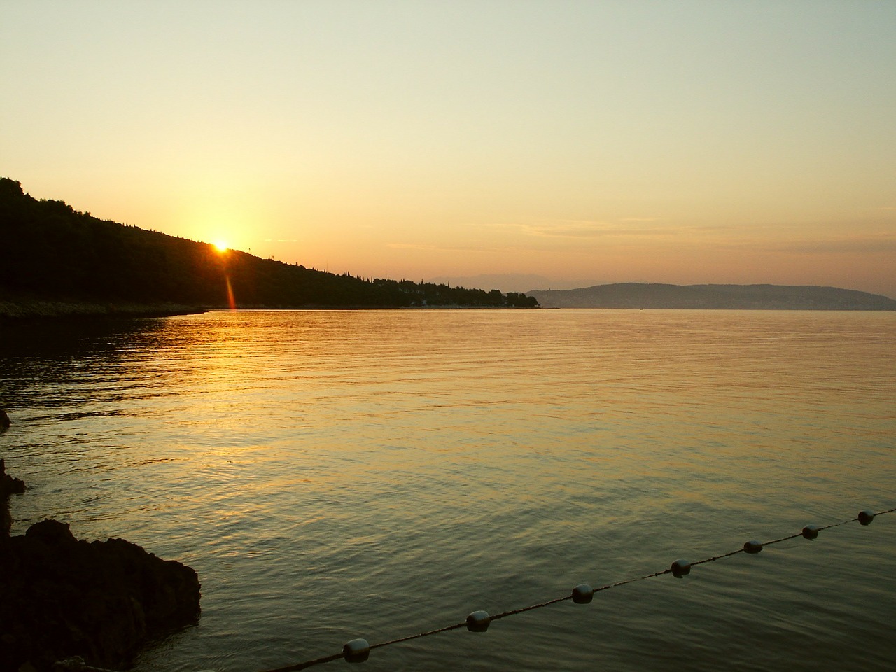 sunrise sky sea free photo