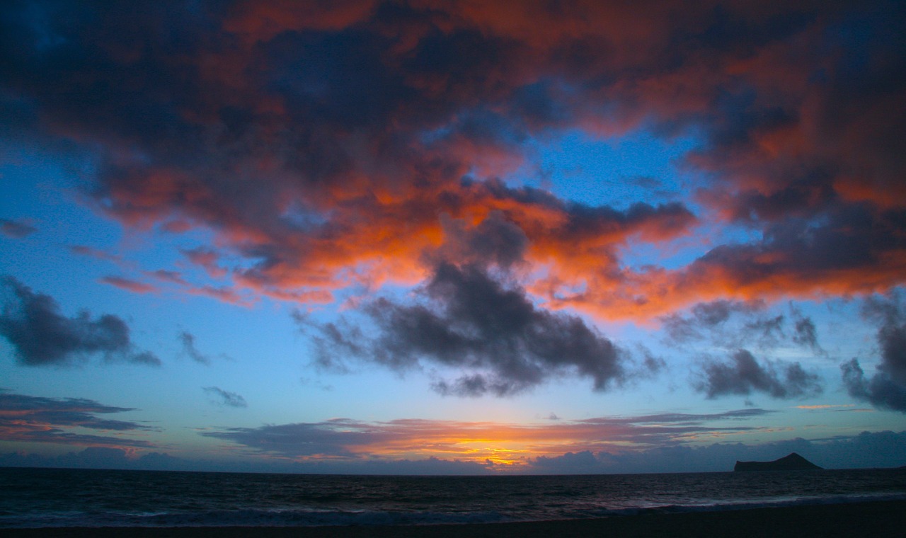 sunrise clouds sky free photo