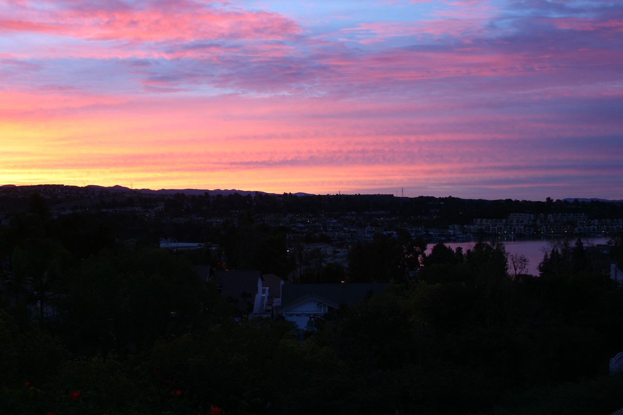 sunrise morning clouds free photo