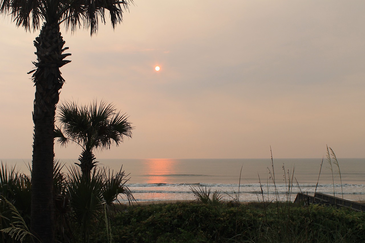 sunrise on ponte vedra beach dawn atlantic free photo