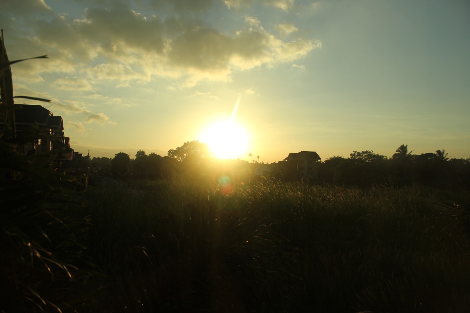 sunset sky clouds free photo