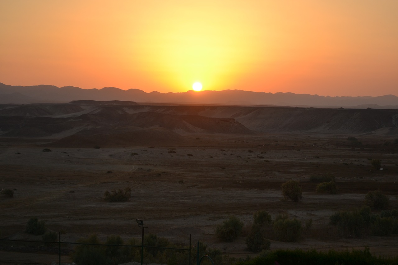 sunset landscape mountains free photo