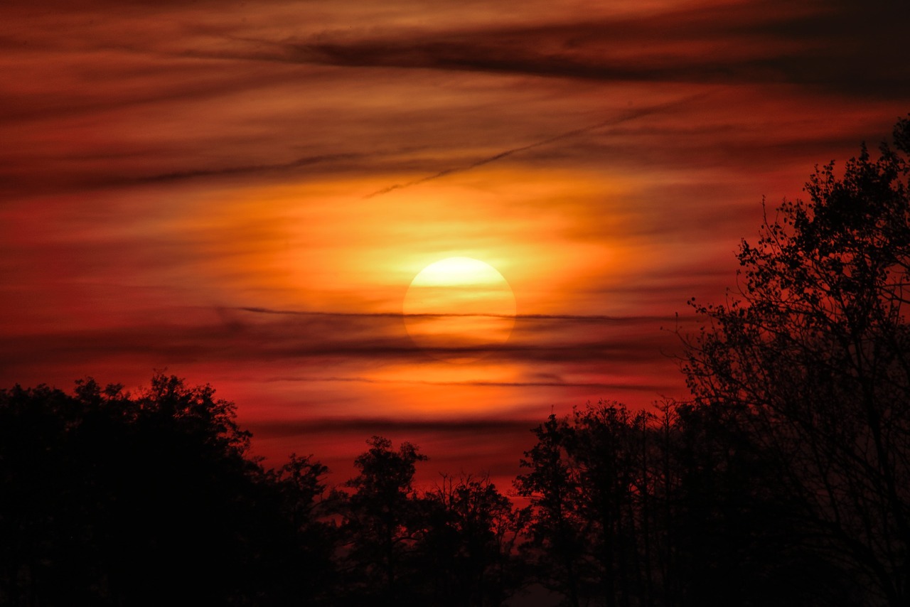 sunset autumn atmospheric free photo