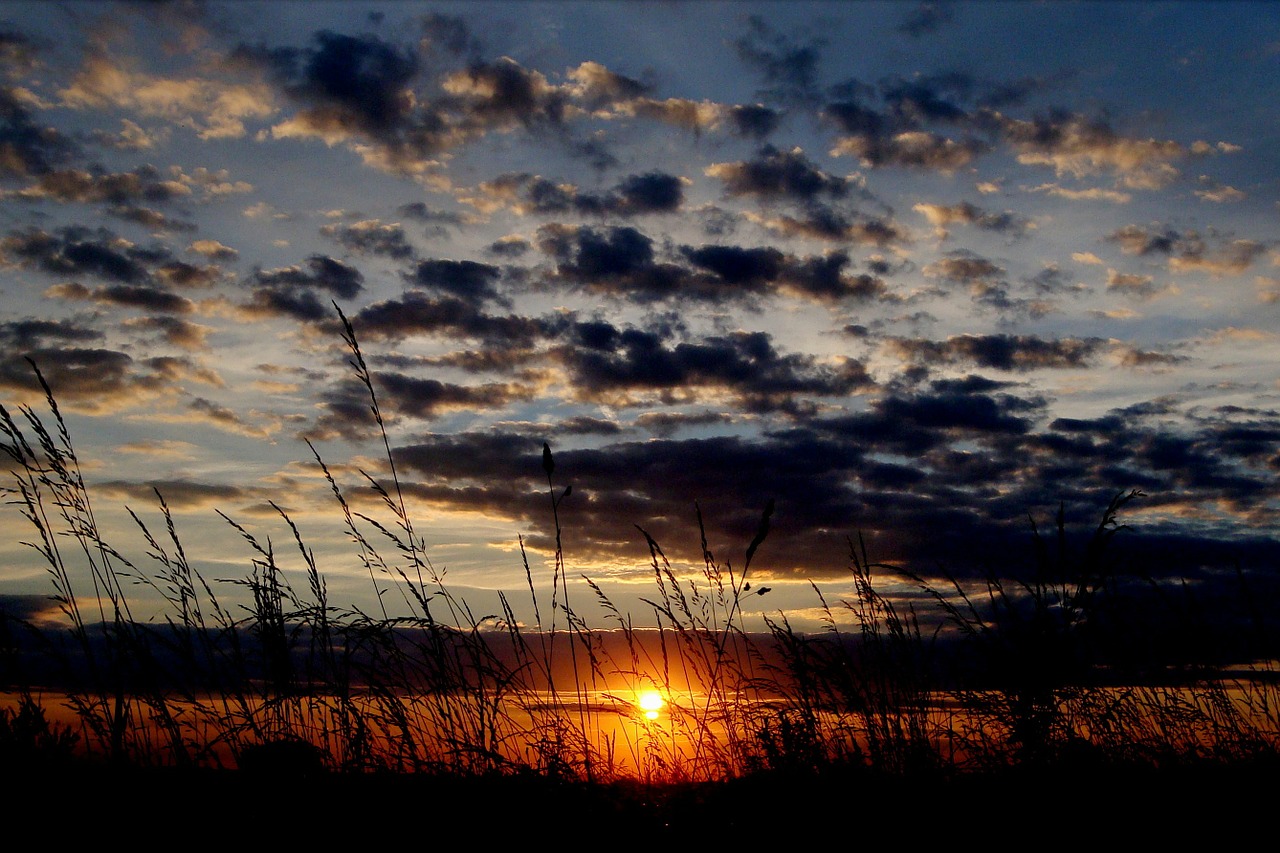 sunset nature sky free photo