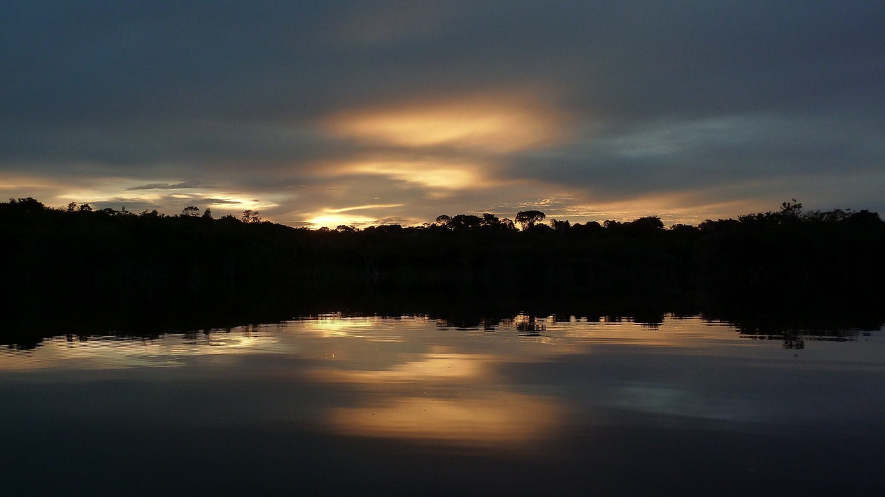 sunset brazil xixuau free photo