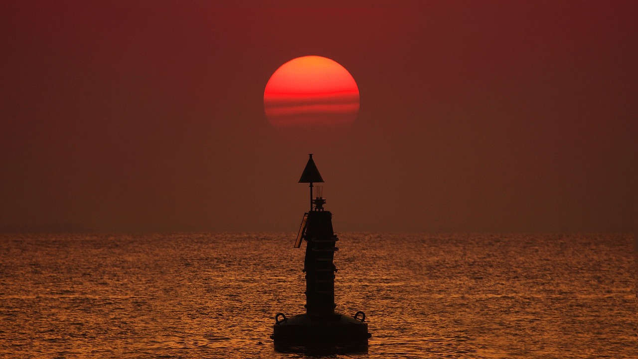 sunset water ocean free photo