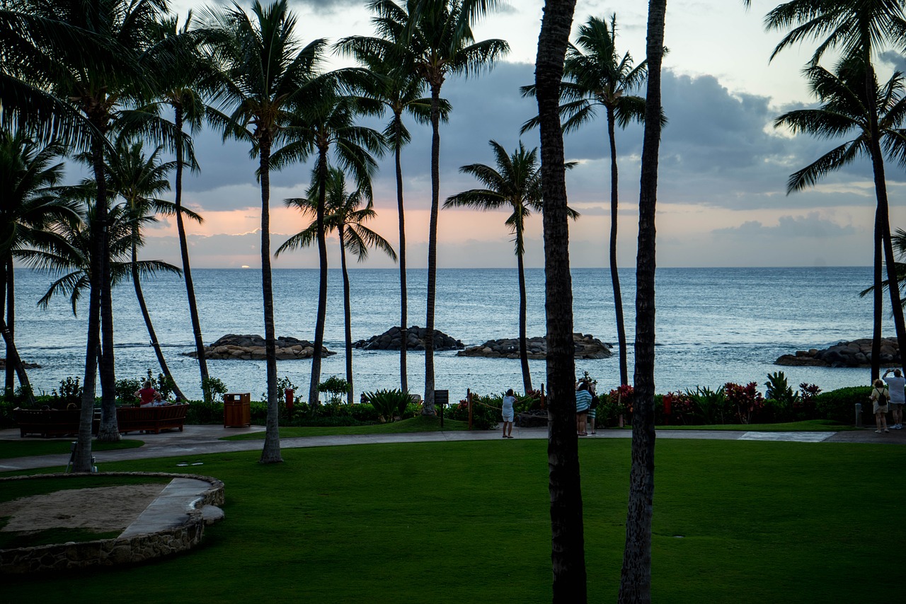 sunset hawaii oahu free photo