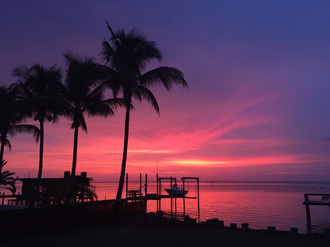 sunset florida ruskin free photo