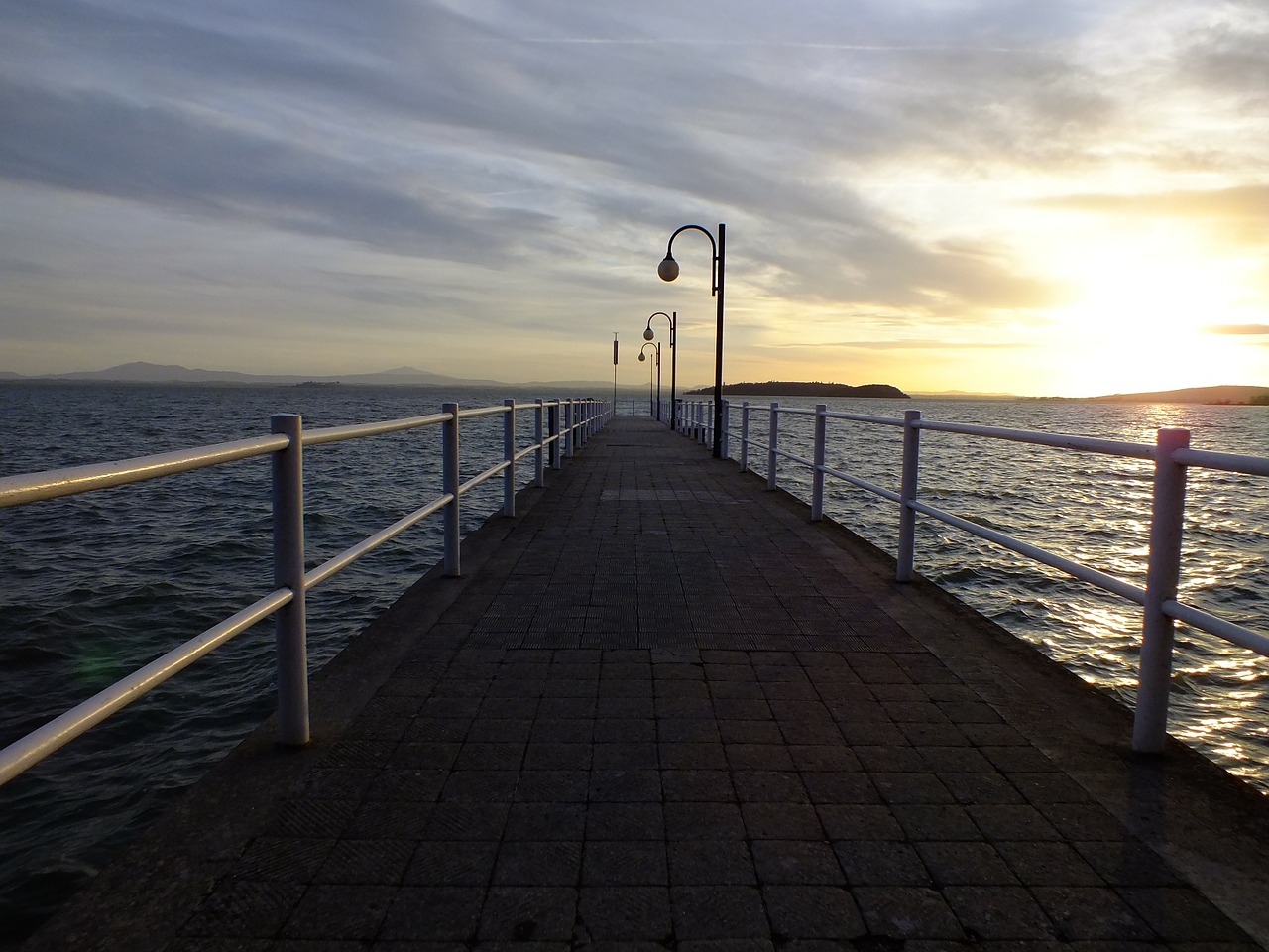 sunset web sea free photo