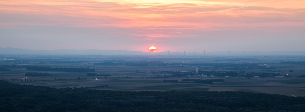 sunset evening landscape free photo