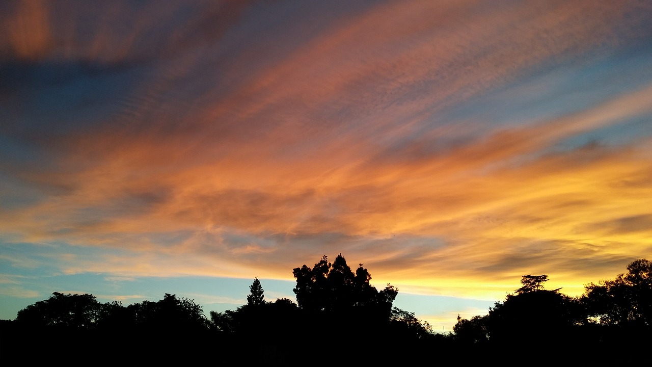 sunset cloud landscape free photo