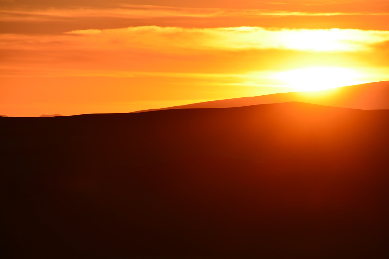 sunset sand dune free photo