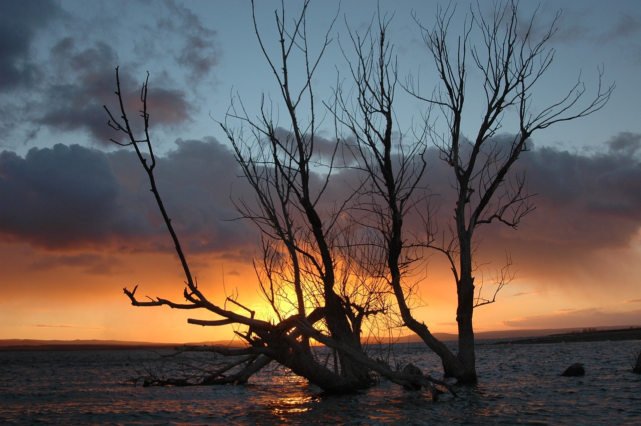 sunset kızılırmak nature free photo