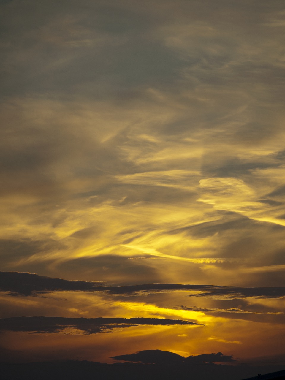 sunset clouds dusk free photo