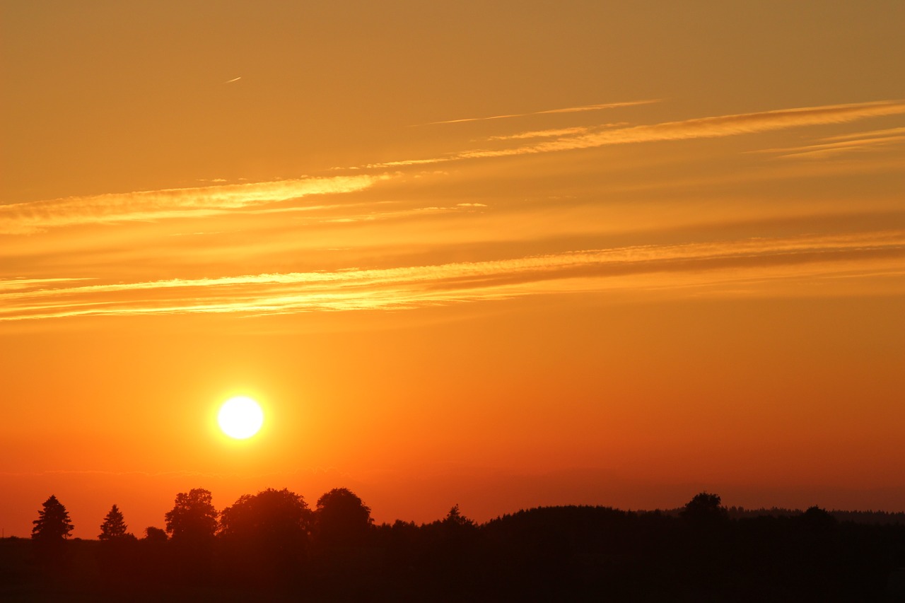 sunset landscape evening sky free photo