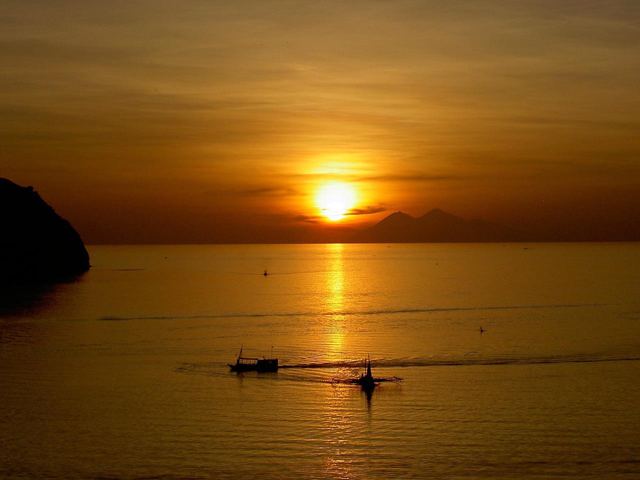 sunset holiday indonesia free photo