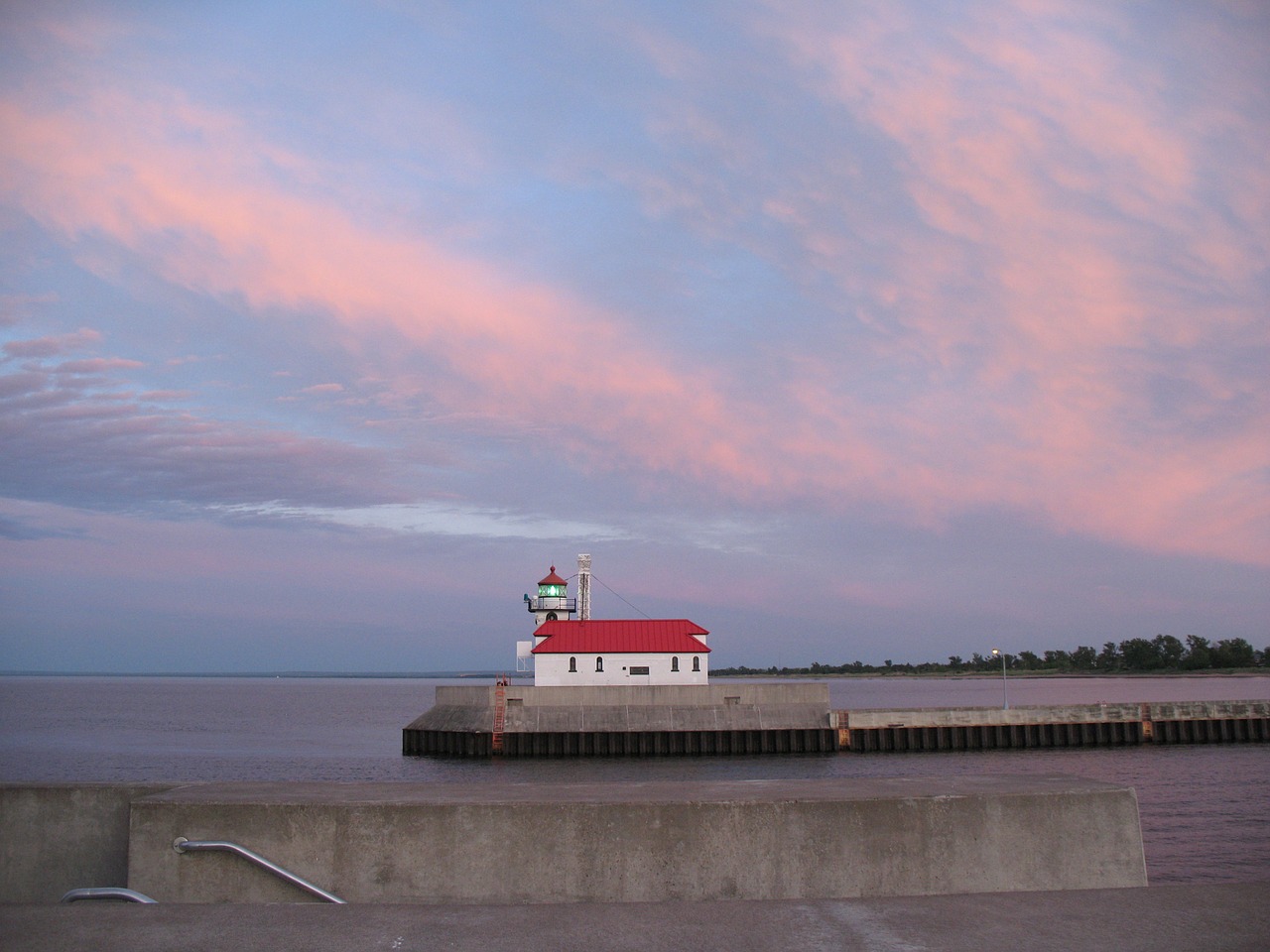 sunset lighthouse sky free photo