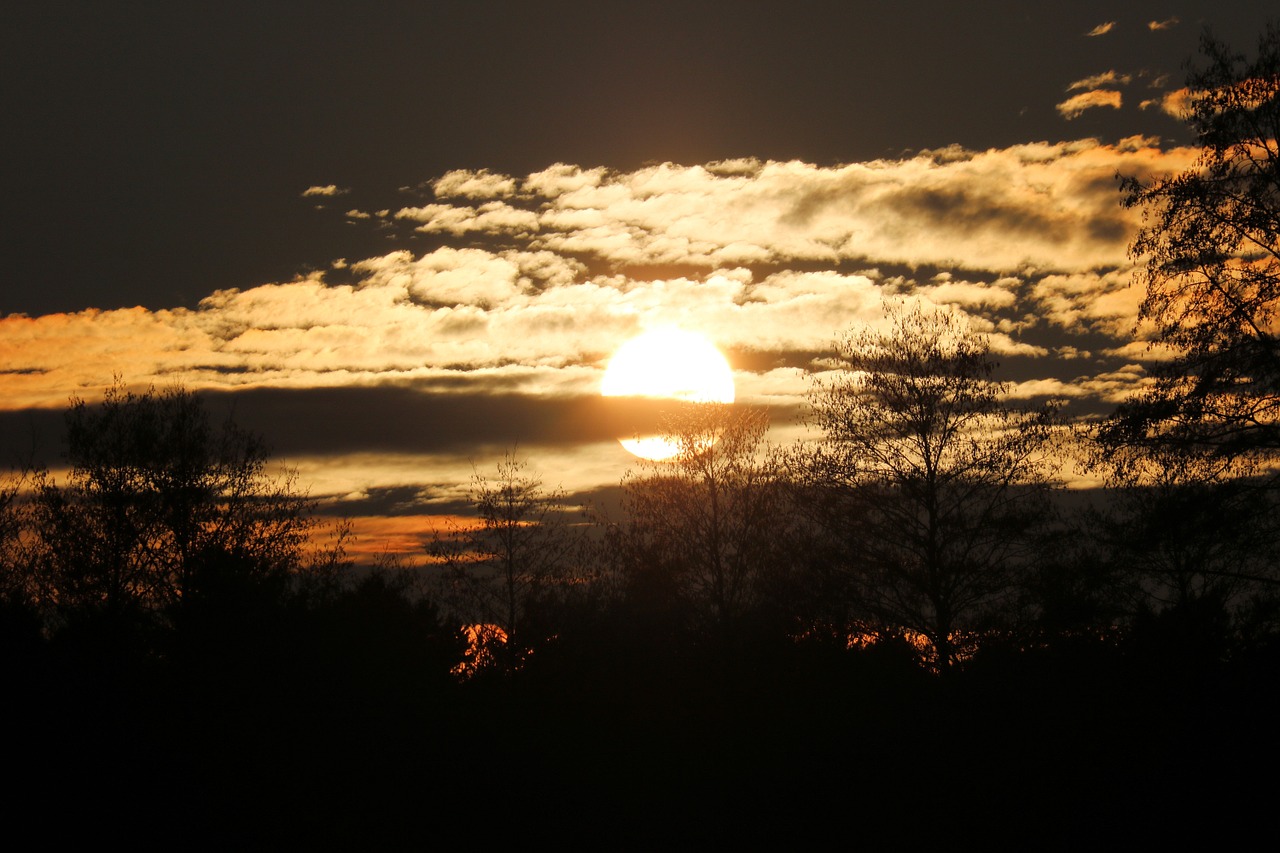 sunset abendstimmung evening sky free photo